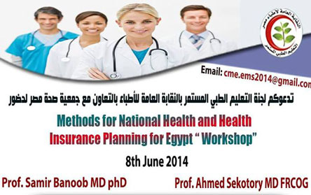 Methods for National Health and Health Insurance Planning for Egypt "Workshop"