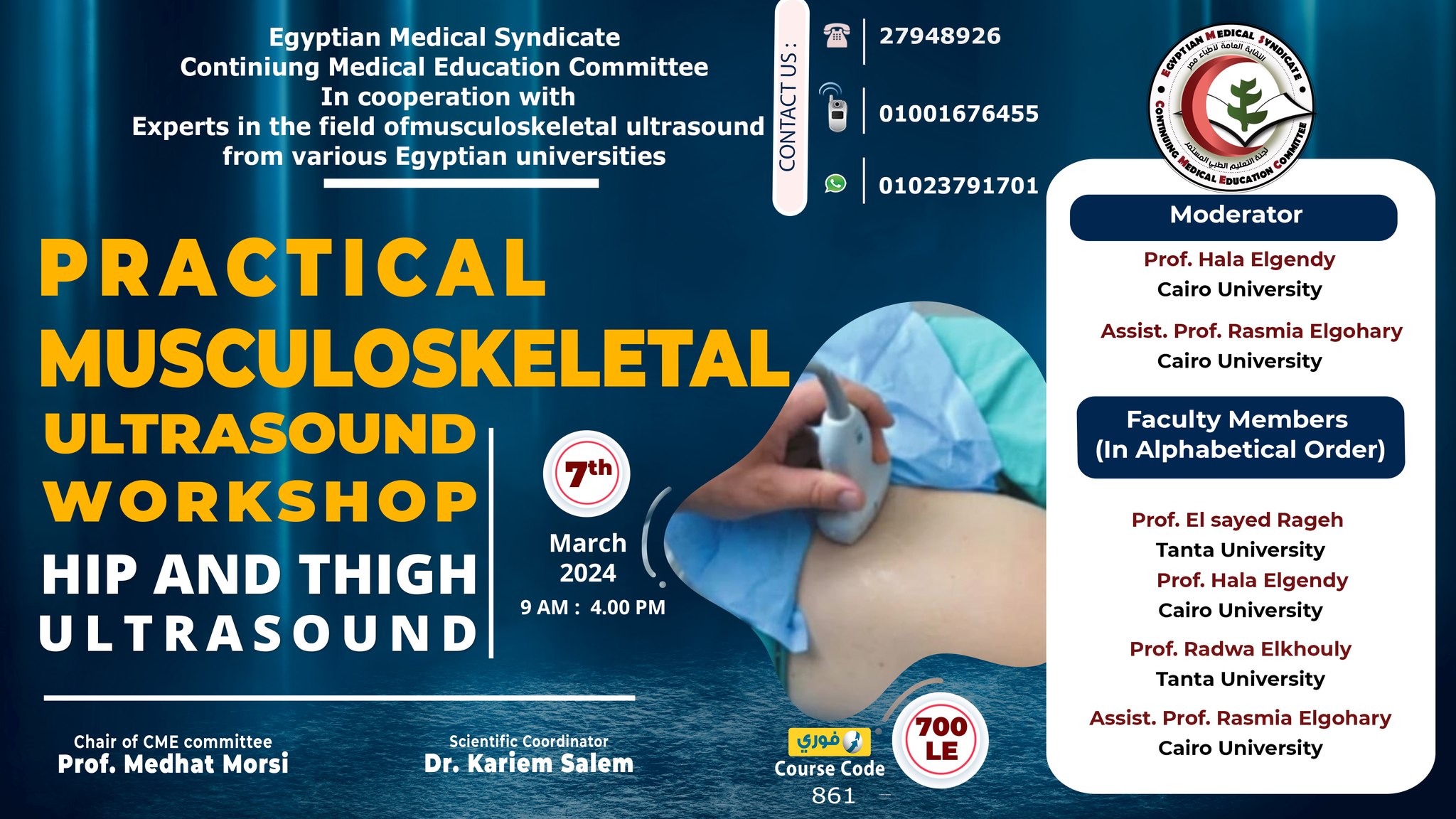 Practical Musculoskeletal ultrasound workshop (Hip and thigh ultrasound)