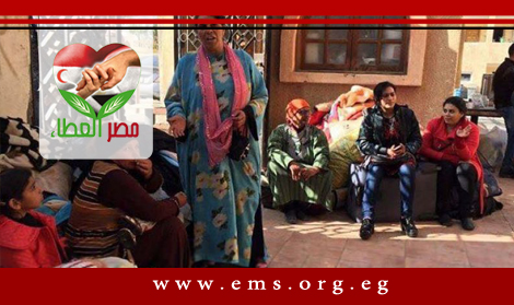 مصر العطاء بالأطباء تدعم الأسر النازحة من شمال سيناء