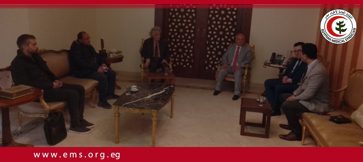 نقيب الأطباء ووفد نقابي في زيارة رسمية للسفارة السورية