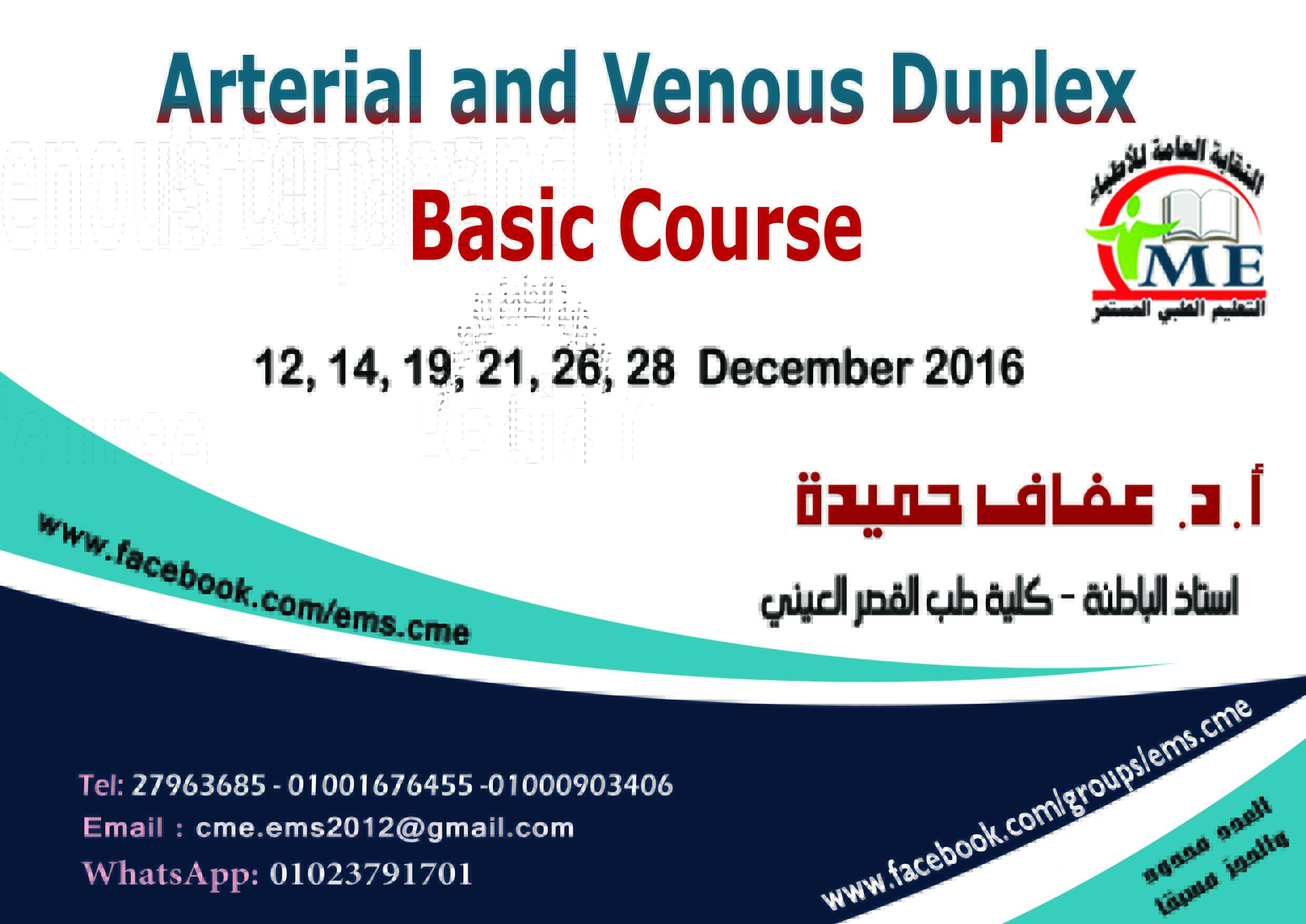Arterial and Venous Duplex Basic Course