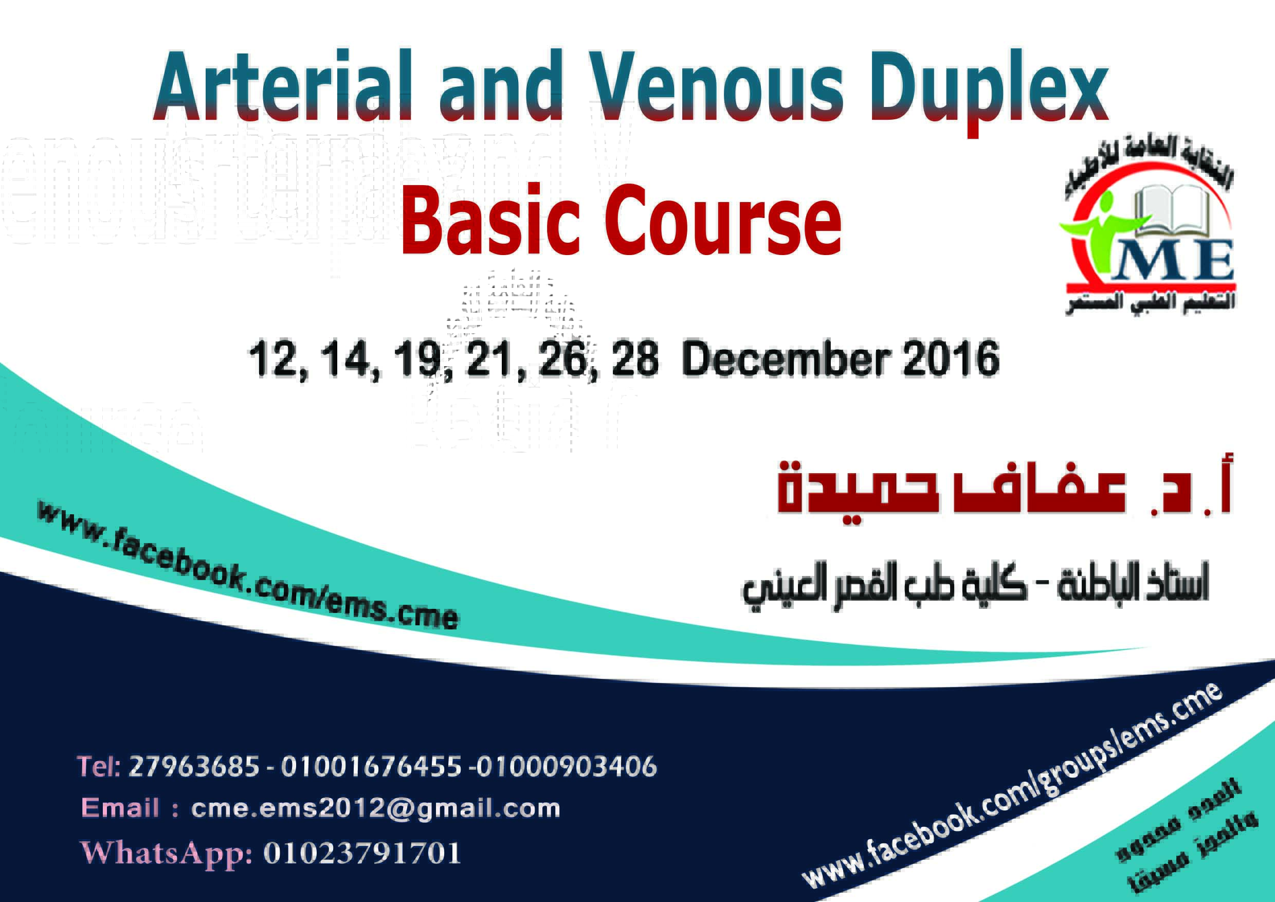 Arterial and Venous Duplex Basic Course