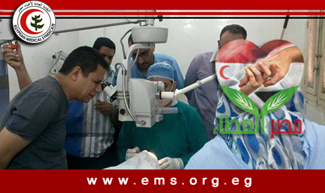 إجراء أول عملية باستخدام جهاز الفاكو المهدى من مصر العطاء لمستشفى الرمد بسوهاج
